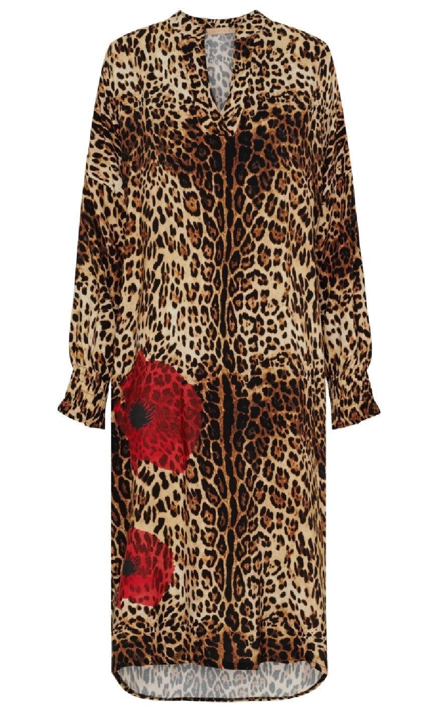 Marta Du Chateau Kjole - Eloise Dress - Moro Red Flower Online Hot Salg