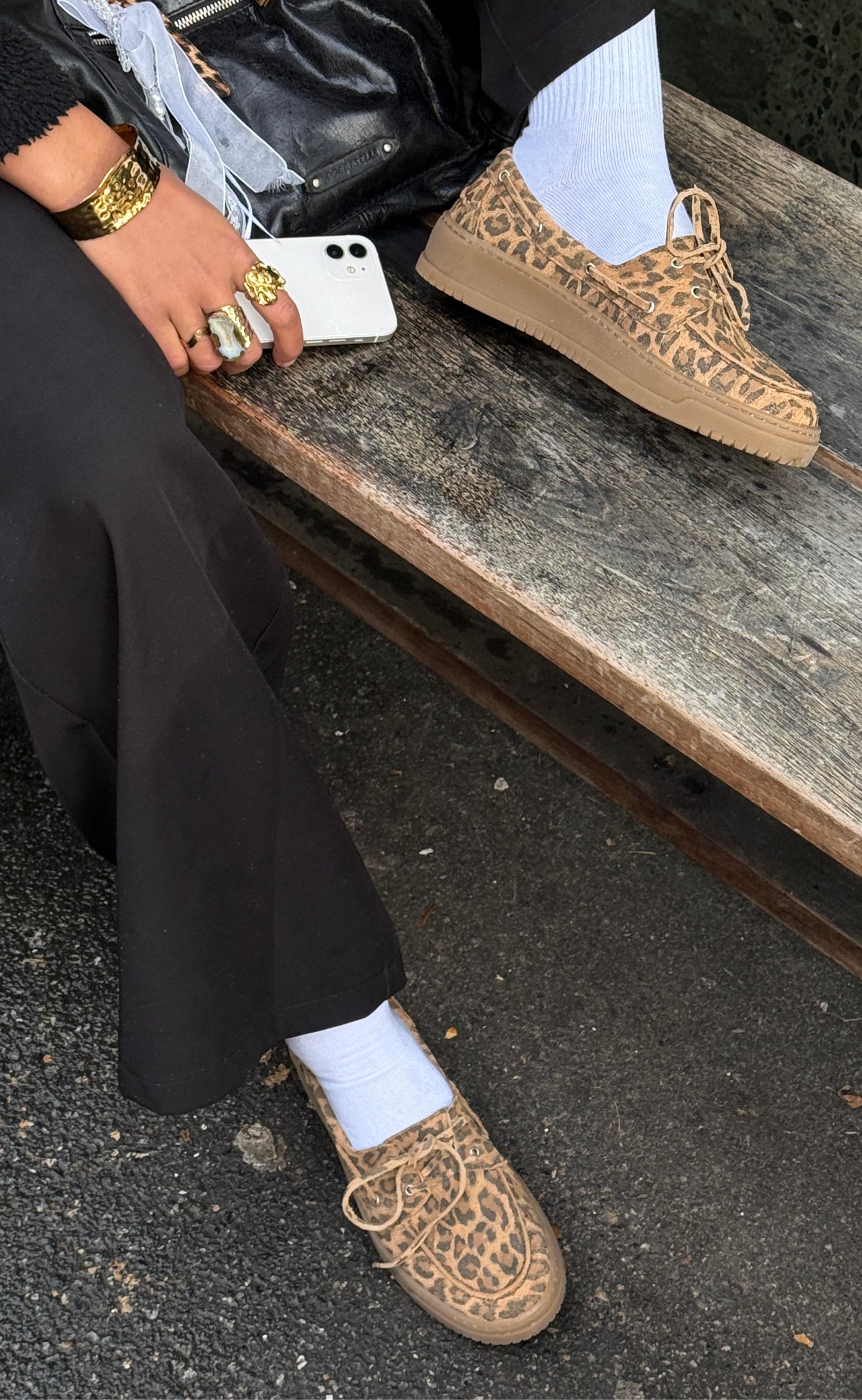 Phenumb Sko - Tide S - Suede Leopard